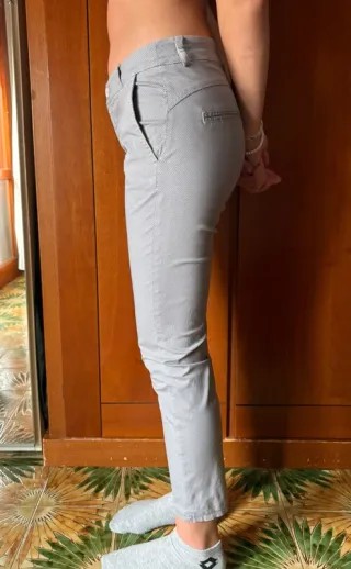 Pantaloni skinny Altamira Milano grigi