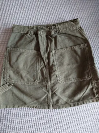 Falda vaquera niña verde