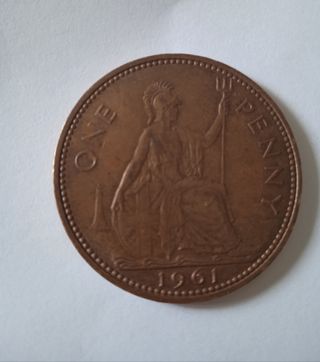 Moneda Penny 1961 Elizabeth II