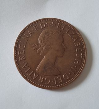 Moneda Penny 1961 Elizabeth II