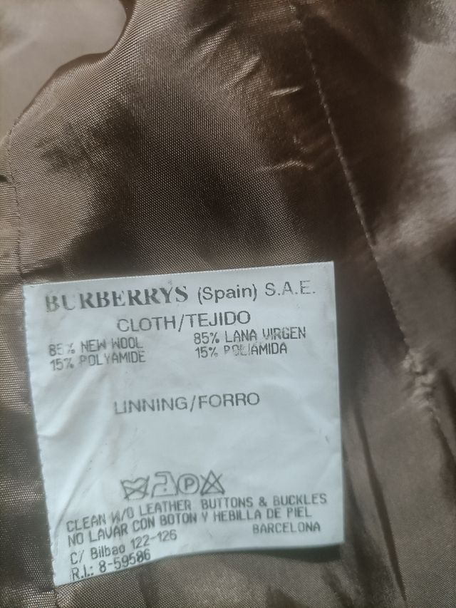 Chaqueta Burberry Mujer Talla M