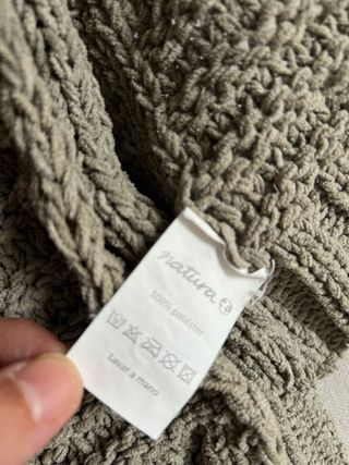 Manta de sofá tejida NATURA