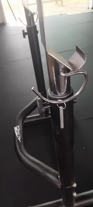 Soporte para banco pesas negro