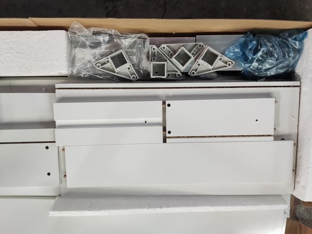 ARKITMOBEL Armario Columna Baño Grande Blanca