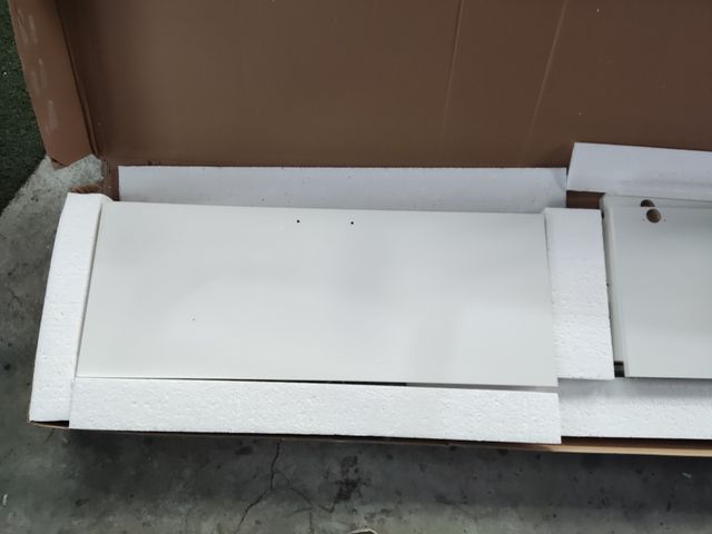 ARKITMOBEL Armario Columna Baño Grande Blanca