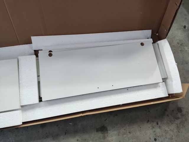 ARKITMOBEL Armario Columna Baño Grande Blanca