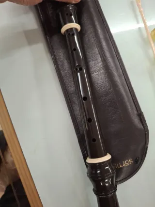 Flauta dulce Aulos negra 47 cm