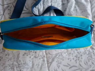 Bandolera juvenil Mustang azul y turquesa
