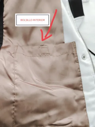 Chaqueta esquí Descente blanca