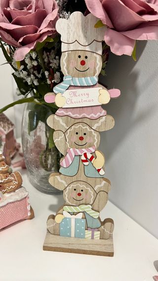 Cartel Navideño de Madera