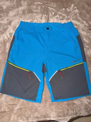 X-Bionic Pantalones Cortos Azules y Grises
