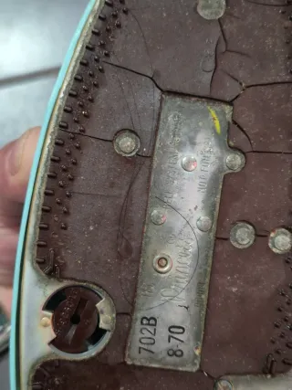 Telefono fisso vintage azzurro