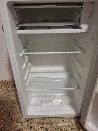 Nevera pequeña blanca