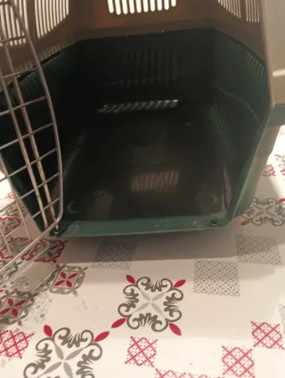 Transportín Gato/Perro Pequeño Beige/Verde