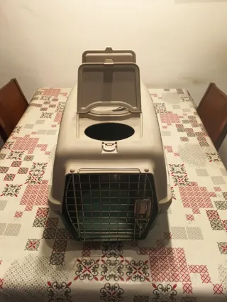 Transportín Gato/Perro Pequeño Beige/Verde