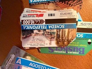 Lotto schede telefoniche bassa tiratura