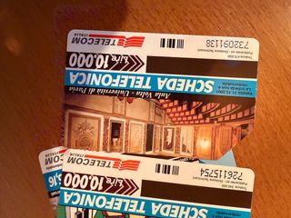 Lotto schede telefoniche bassa tiratura