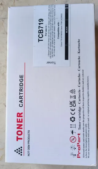 Tóner ProPart TCB719 Negro Compatible Canon