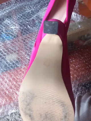 Zapatos de tacón rosa