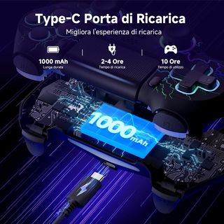 Controller Joystick PS4 compatibile Bluetooth Type