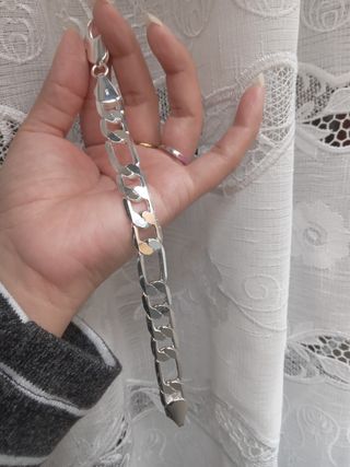 Pulsera hombre sello 925 chapada en plata