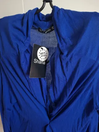 Blusa azul mujer manga larga