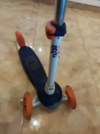 Patinete infantil 3 ruedas con luces