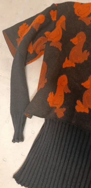 Jersey 2 en 1 Negro y Naranja