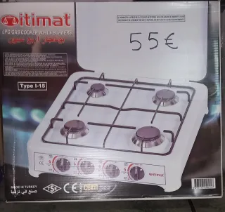 Hornilla de gas Itimat 4 fuegos nueva