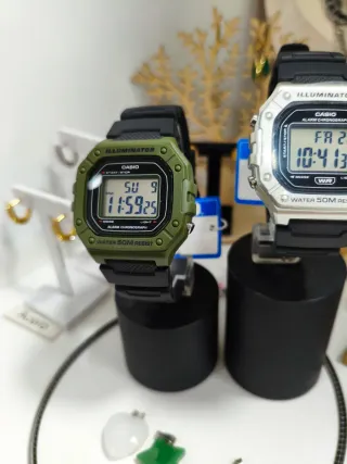 Reloj Casio Digital Hombre Verde o plateado