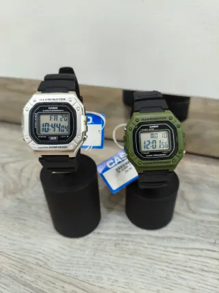 Reloj Casio Digital Hombre Verde o plateado