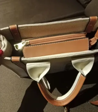 Bolso Beige y Marrón