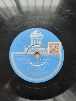 Lote 2 Discos Vinilo Gramófono Odeón