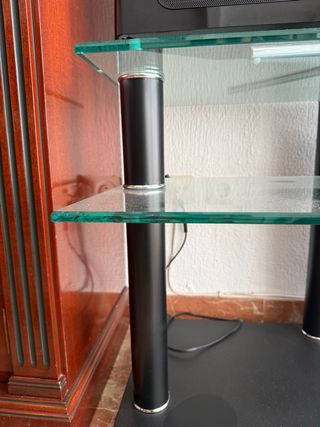 Mesa TV Loewe Cristal Negra