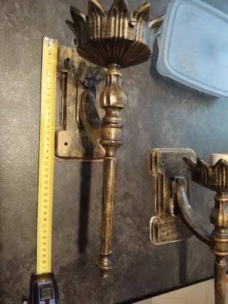 Apliques rústicos de metal