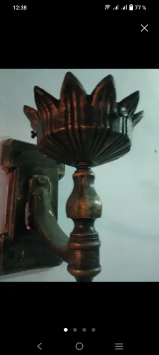 Apliques rústicos de metal