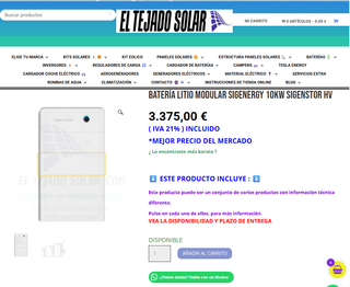 Batería Litio Modular Sigenenergy 10KW