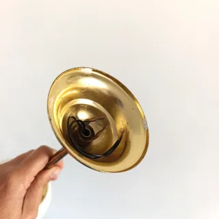 Lámpara vintage dorada