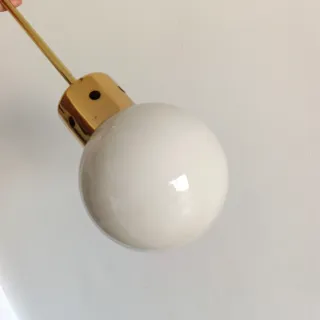 Lámpara vintage dorada