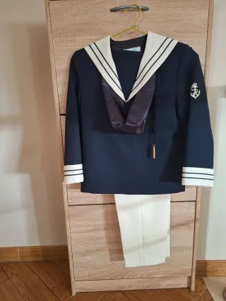 Traje de comunión niño azul