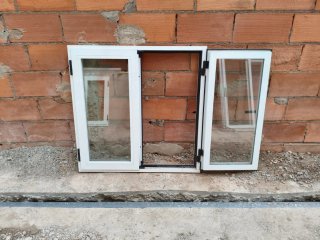 4 ventanas aluminio abatibles