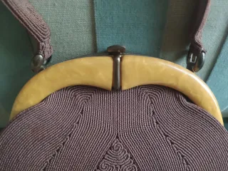 Bolso Vintage Marrón y Beige