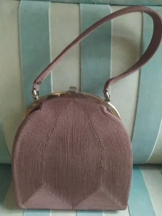 Bolso Vintage Marrón y Beige