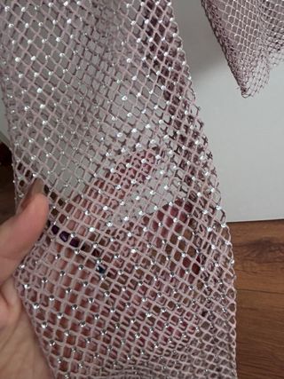 Top Malla Brillante Pull&Bear Morado Talla XS