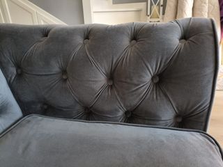 Sofá Chester Terciopelo Gris