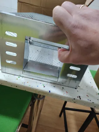 Jaula metálica para animales