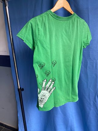 Camiseta Mizzine Verde Talla S Calavera