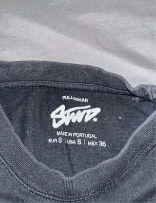 Camiseta Pull&Bear Negra