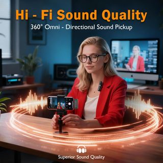 Microfono Lavalier Wireless Display iPhone/Android