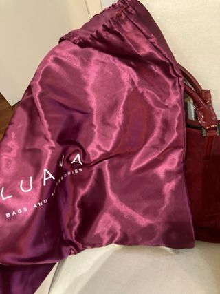 Borsa Luana rossa in camoscio